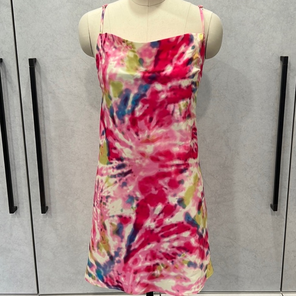 Tie Dye Mini Dress FLYNN SKY NWOT